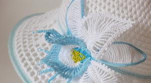 Crochet hat for mom, diagram and description